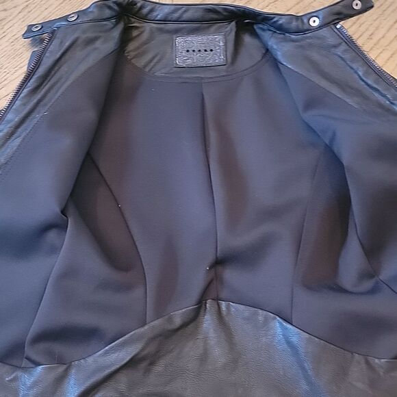 Black leather and faux fur jacket XS BLANKNYC - Picture 7 of 11